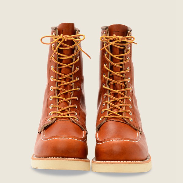 Red Wing Heritage Bot Erkek - Classic Moc – 8-Inch Legacy Deri - Kahverengi - 82LAUDXHO